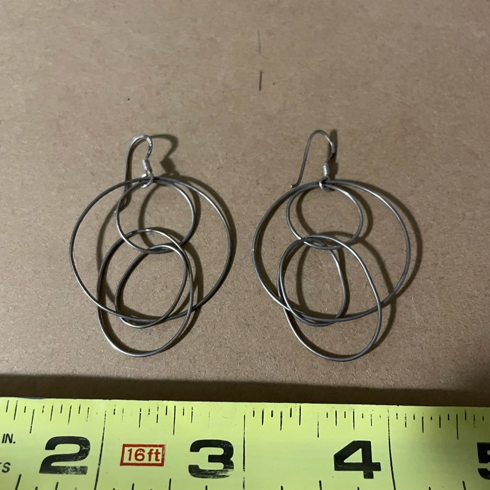 925 silver dangly earrings